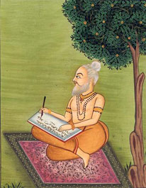 Valmiki writing Ramayana