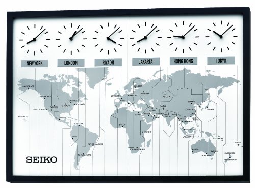 Seiko Six City World Time Wall Clock