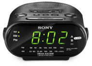 Sony ICF-C318 Automatic Time Set Clock Radio with Dual Alarm (Black)