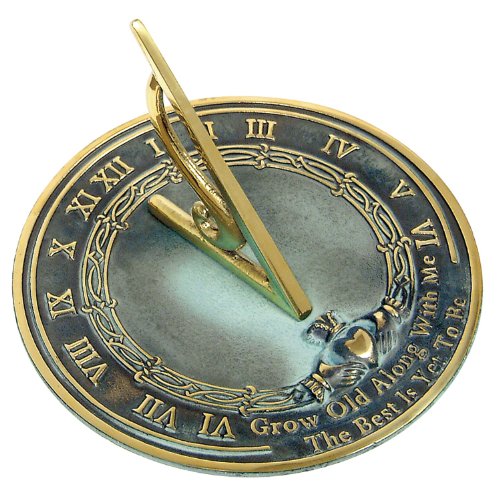 Rome RM2308 Brass Sundial &lsquo;Grow Old With Me&rsquo;