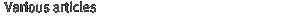  Various articles									