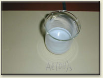 Precipitate of aluminum hydroxide