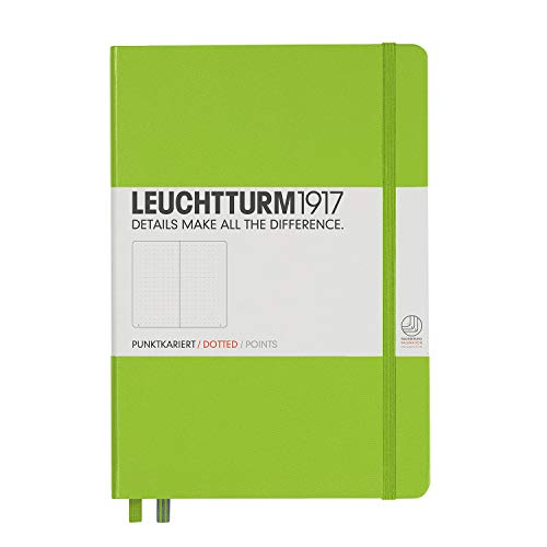 Leuchtturm1917 Medium A5 Hardcover Dotted Notebook, Anthracite