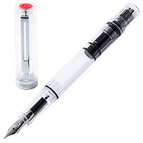 TWSBI ECO Fountain Pen, Clear, Medium Nib